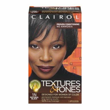 Diaytar Côte d'Ivoire Clairol Professional Textures & Tones Kit – 1N Natural Black Hair Care