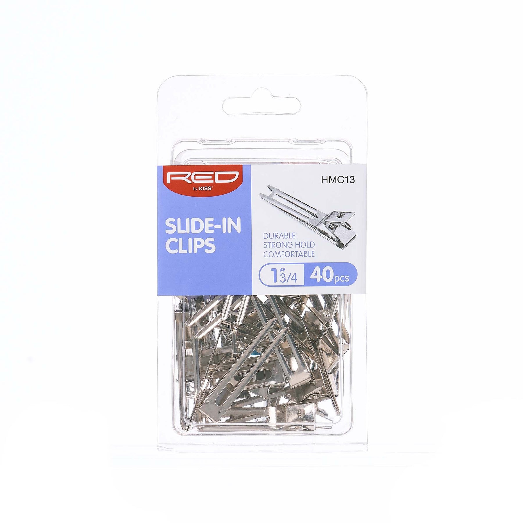Diaytar Côte d'Ivoire Clips coulissants rouges par Kiss 40PCS #HMC13 Beauty