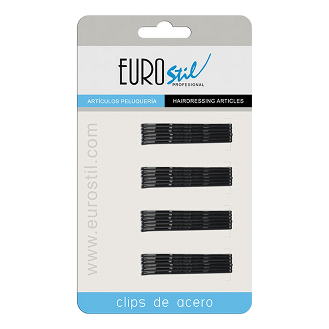 Diaytar Côte d'Ivoire Clips Eurostil 5 cm Noir Onduleur (24 pcs) 