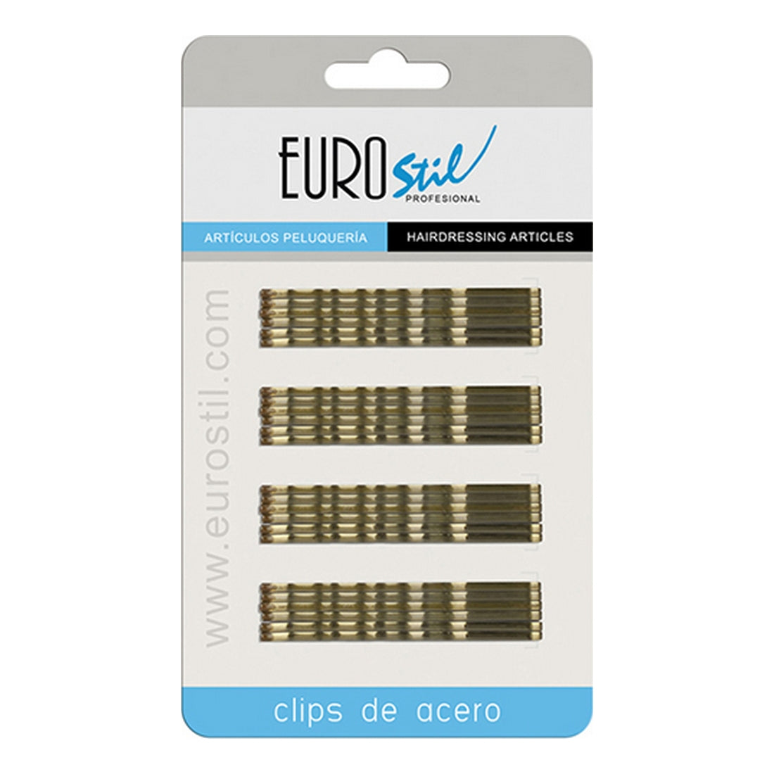 Diaytar Côte d'Ivoire Clips Eurostil 70 mm Bronze Ondulator (24 pcs) 