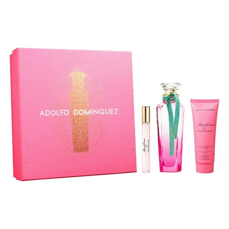Diaytar Côte d'Ivoire Coffret Parfum Femme Agua Fresca de Gardenia Musc Adolfo Dominguez EDT (3 pcs) 