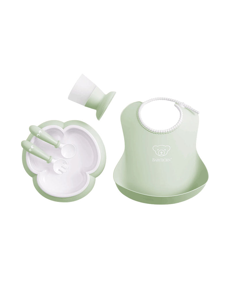 Diaytar Côte d'Ivoire coffret repas avec bavoir babybjörn - vert pastel - default title alimentation,babybjorn,fille,garcon,on-the-go,packs-repas,puericulture,Repas