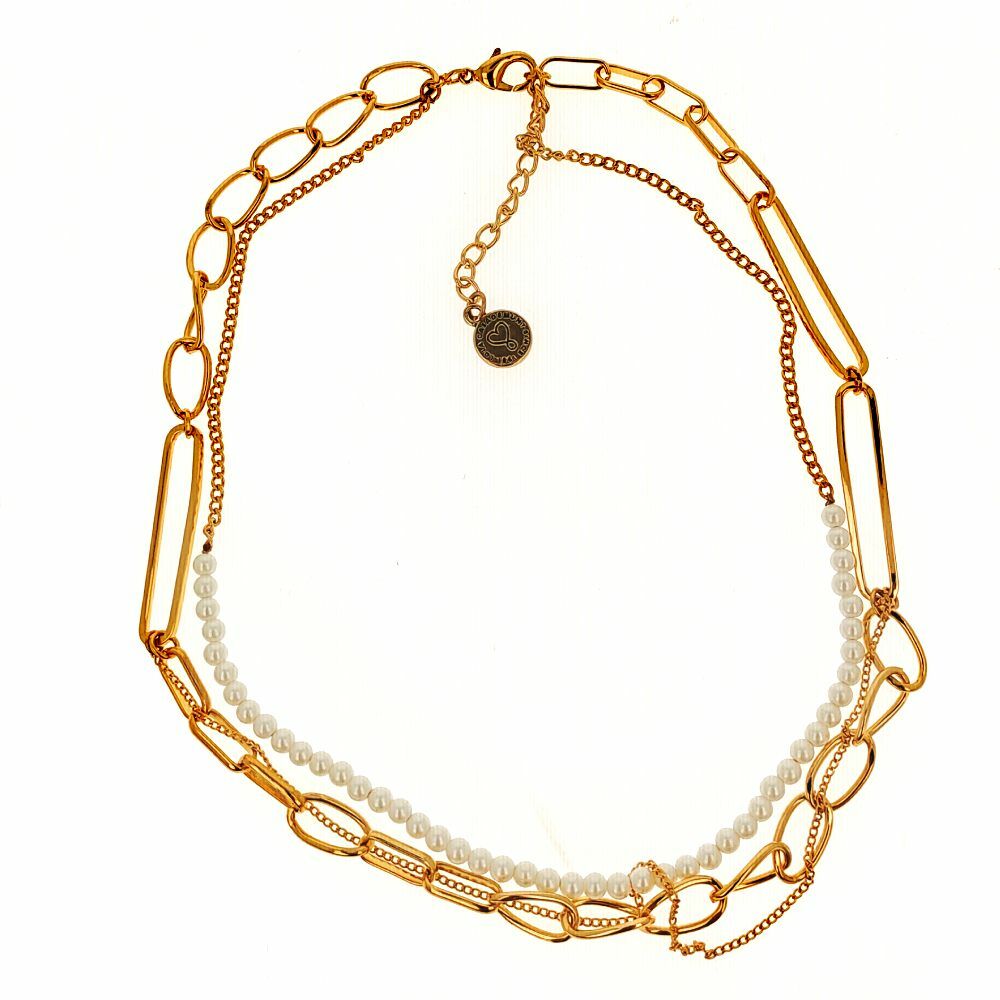 Diaytar Côte d'Ivoire Collier Femme Lola Casademunt Liens Perles Dorées 
