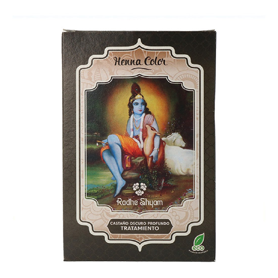 Diaytar Côte d'Ivoire Colorant Semi-permanent Radhe Shyam Poudre de Henné Brun Foncé (100 g) 