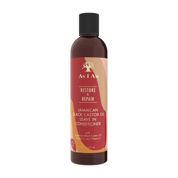Diaytar Côte d'Ivoire As I Am Jamaican Black Castor Oil Leave In Conditioner à l'huile de ricin noire 237 ml LEAVE-IN-SOIN SANS RINÇAGE