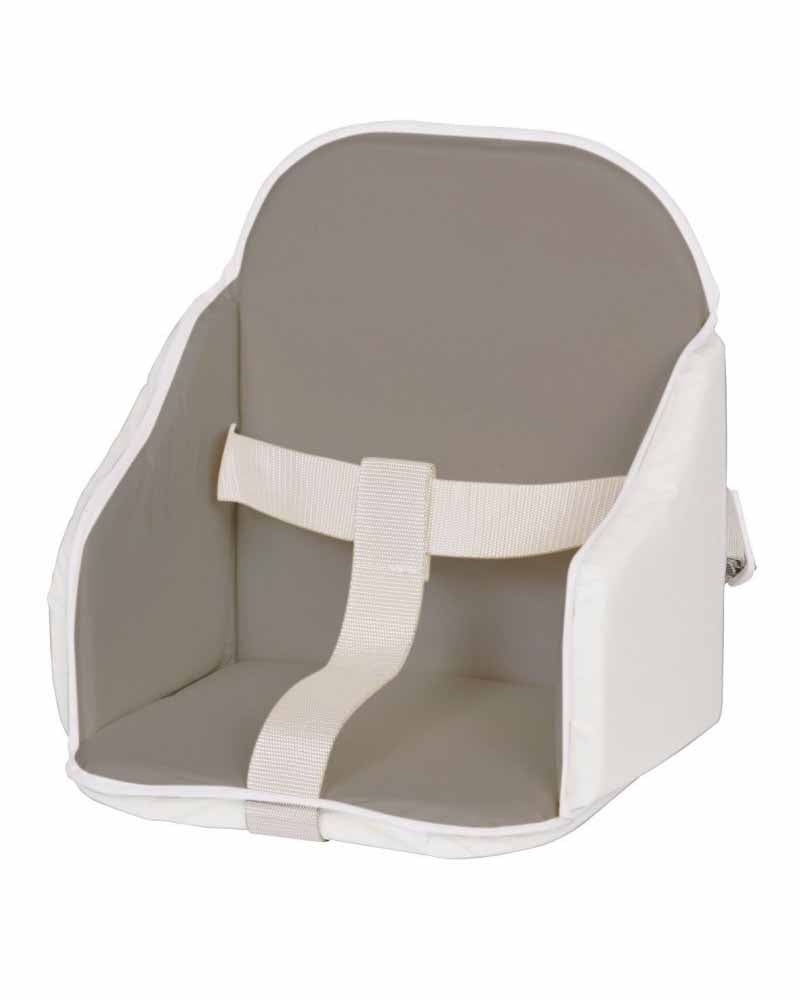 Diaytar Côte d'Ivoire coussin de chaise candide pvc bordé gris/blanc - default title a-table,candide,chaise-haute,fille,garcon,puericulture,Repas