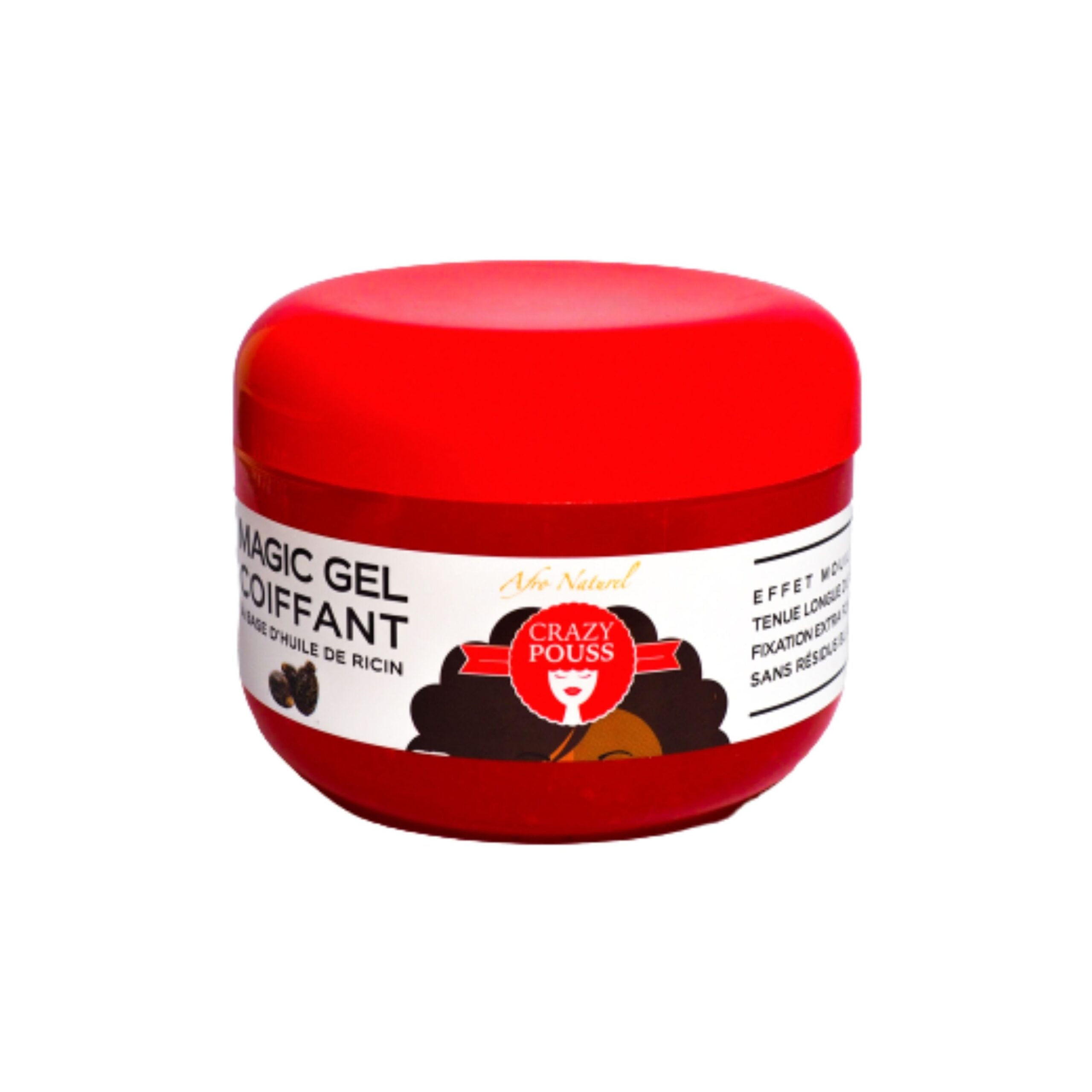 Diaytar Côte d'Ivoire Crazy Pouss Magic Gel Coiffant À base d'huile de ricin 500 ml 