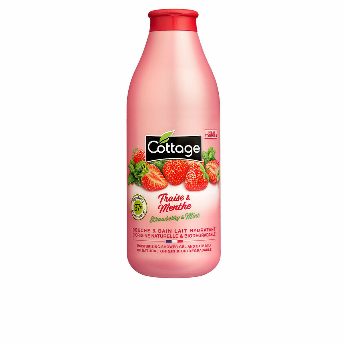 Diaytar Côte d'Ivoire Gel de douche Cottage Menthe Fraise Crémeuse (750 ml) 