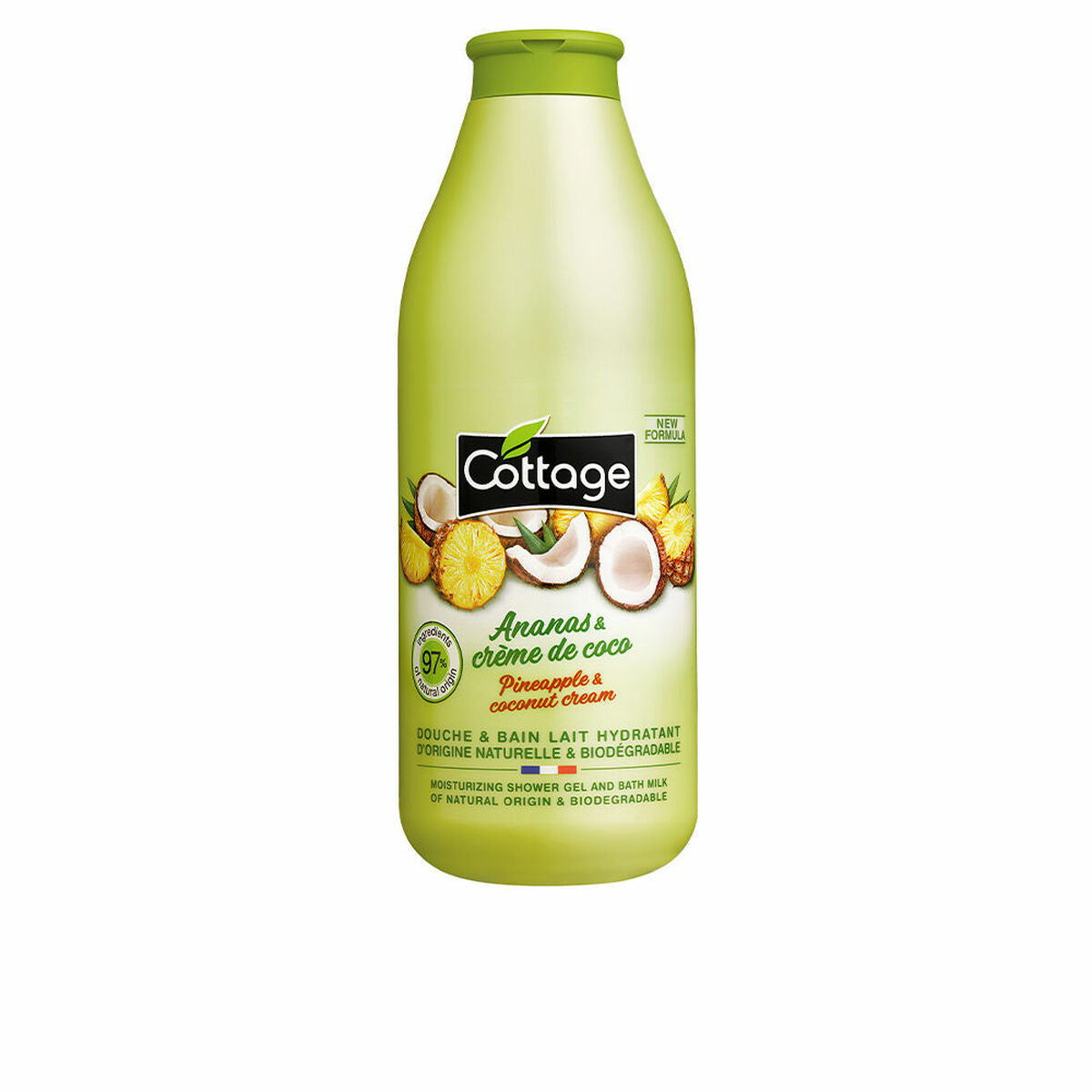 Diaytar Côte d'Ivoire Gel de douche Cottage Ananas Coco Crémeuse (750 ml) 