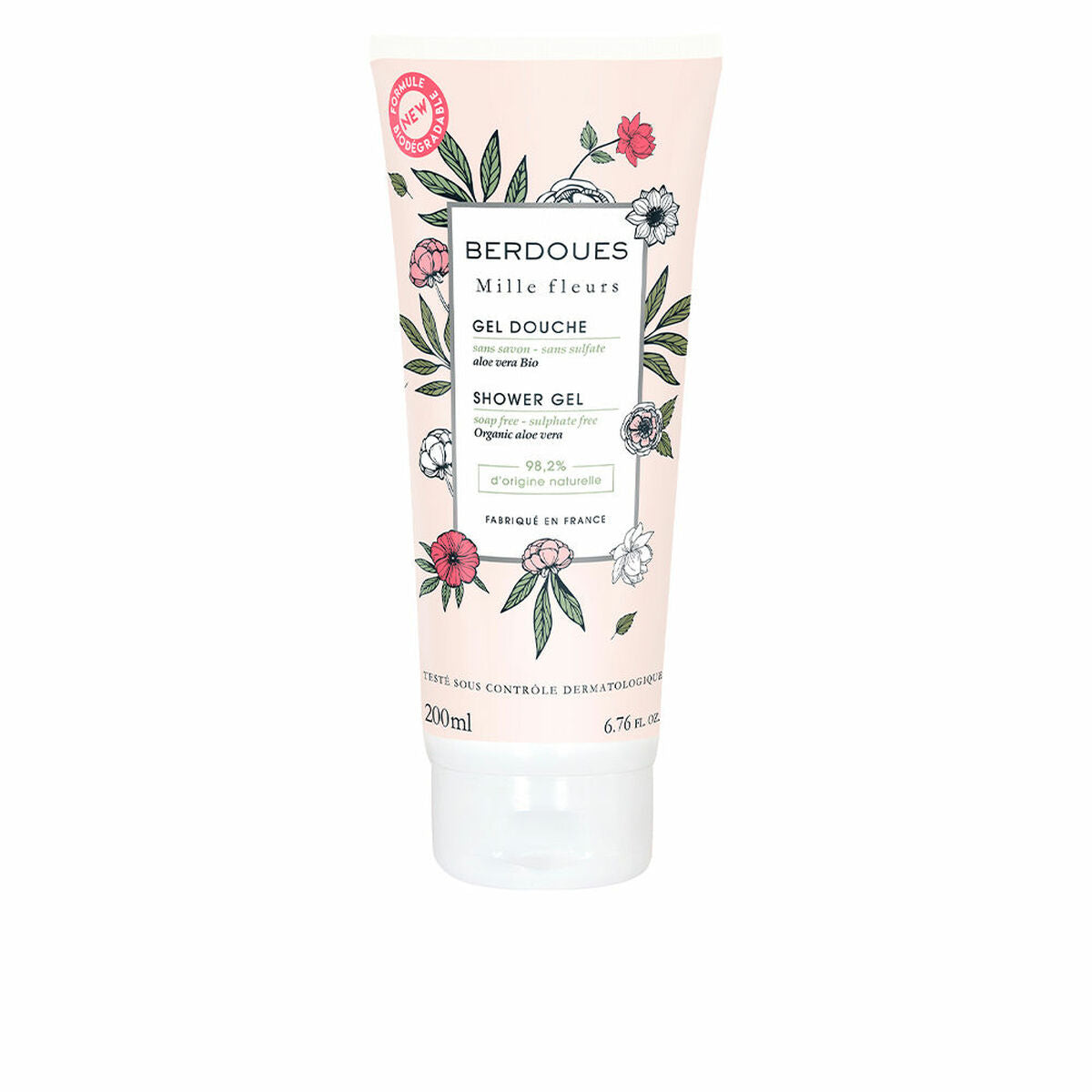 Diaytar Côte d'Ivoire Gel de douche Berdoues Mille Fleurs Aloe Vera (200 ml) 