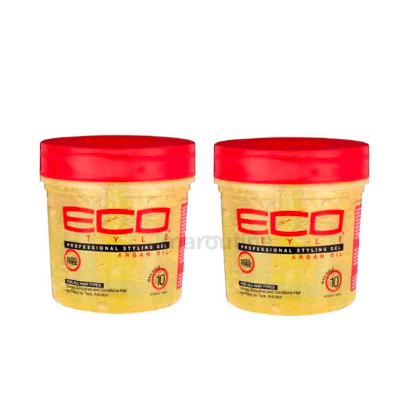Diaytar Côte d'Ivoire Gel coiffant, fixant & nourrissant à l'huile d'argan 2 x 473 ml GEL-EDGE-CIRE