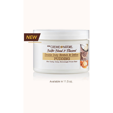 Diaytar Côte d'Ivoire Crème de la nature Mélange de beurre et graines de lin Double Duty Stretch & Define Pudding Hair Care