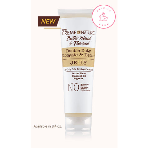 Diaytar Côte d'Ivoire Crème de la nature mélange de beurre et graines de lin Gelée allongée et définie à double usage Hair Care