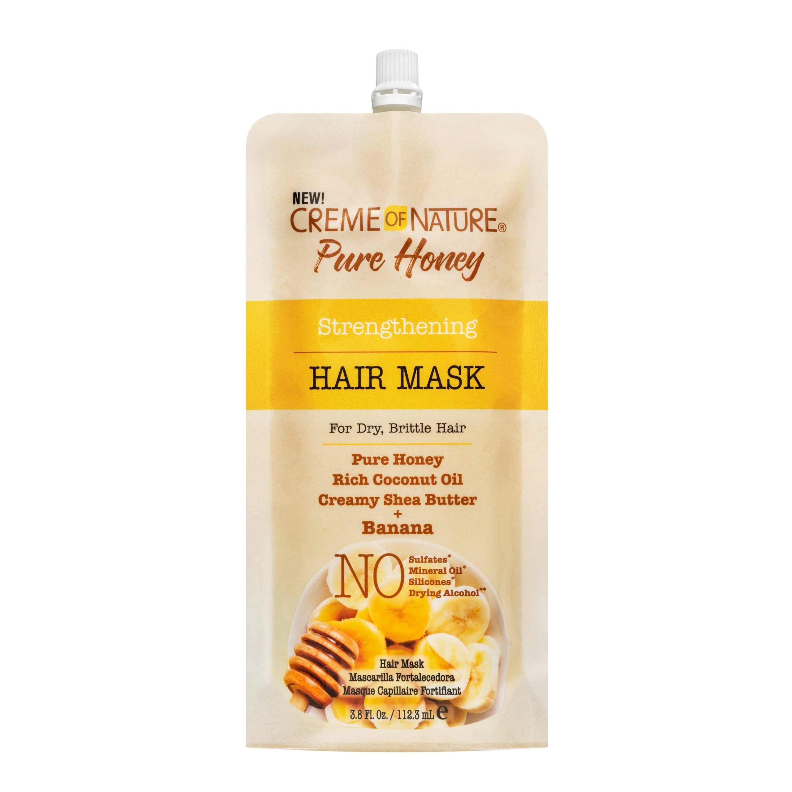 Diaytar Côte d'Ivoire Creme of Nature Masque capillaire fortifiant au miel pur 3,8 oz BRAND,HAIR