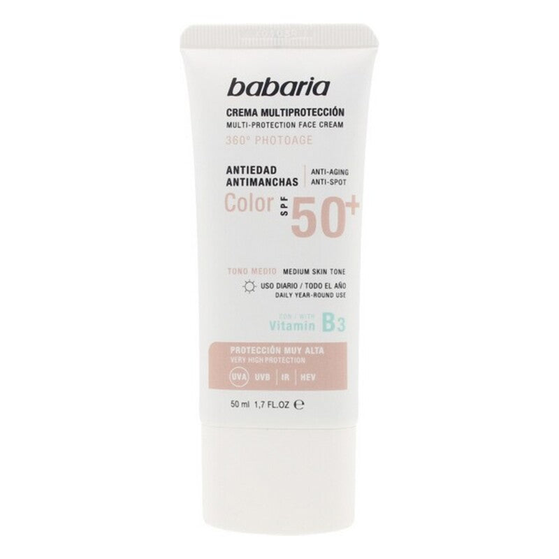 Diaytar Côte d'Ivoire Crème Solaire Anti-Taches Couleur Multi-Protection Babaria Spf 50+ (50 ml) 