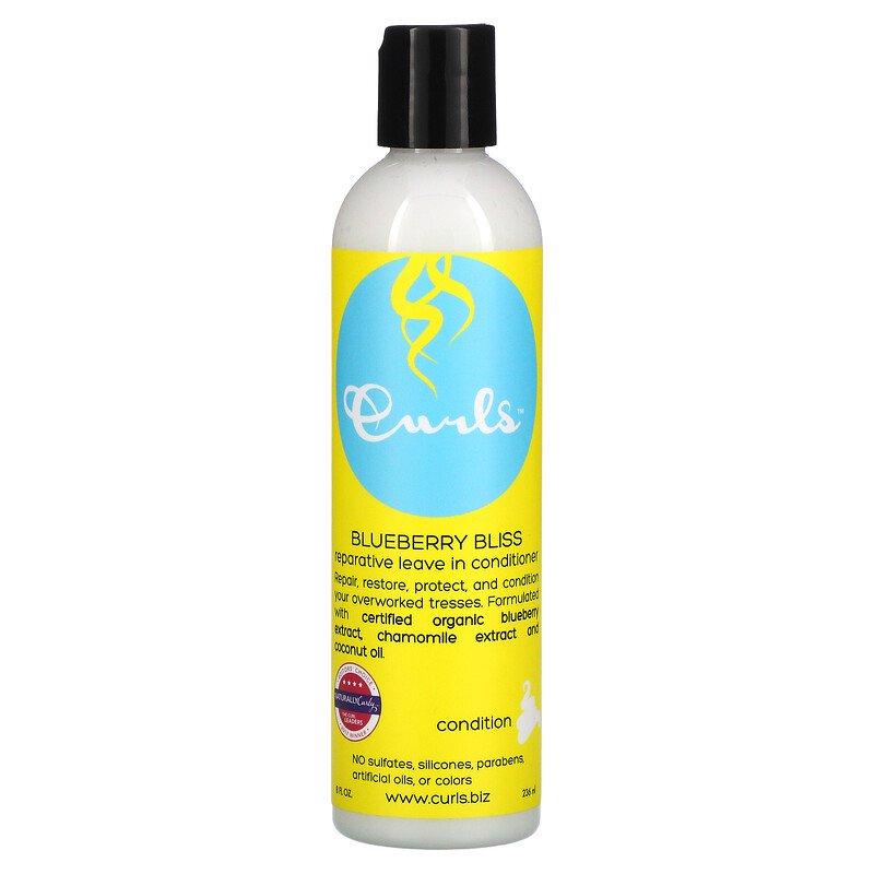 Diaytar Côte d'Ivoire Curls Blueberry Bliss Revitalisant réparateur sans rinçage 8 oz HAIR,BRAND