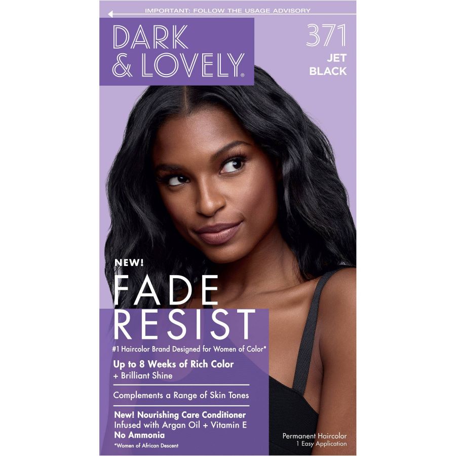 Diaytar Côte d'Ivoire Dark and Lovely Fade Resist Rich Conditioning Color 371 Jet Black Hair Care