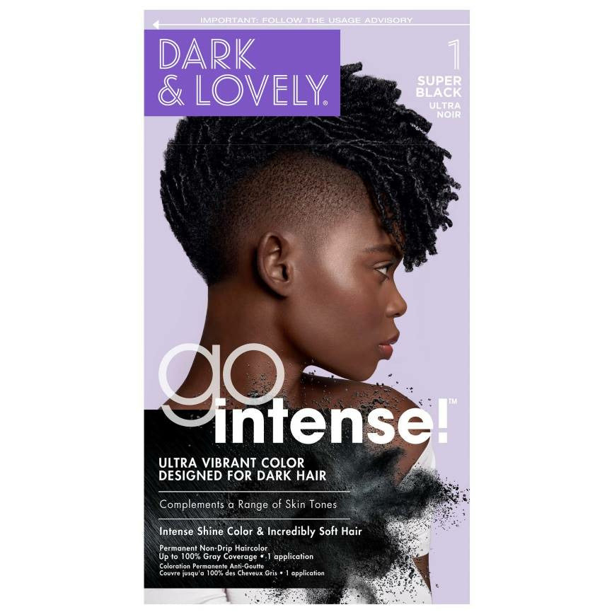 Diaytar Côte d'Ivoire Dark and Lovely Go Intense Ultra Vibrant Color 1 Super Black Hair Care