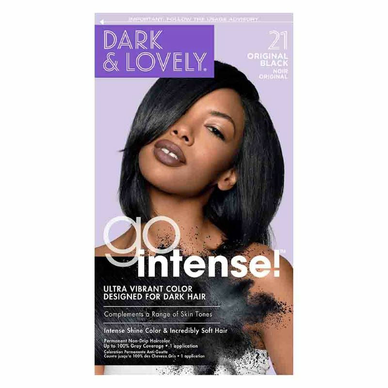 Diaytar Côte d'Ivoire Dark and Lovely Go Intense Ultra Vibrant Color 21 Original Black Hair Care