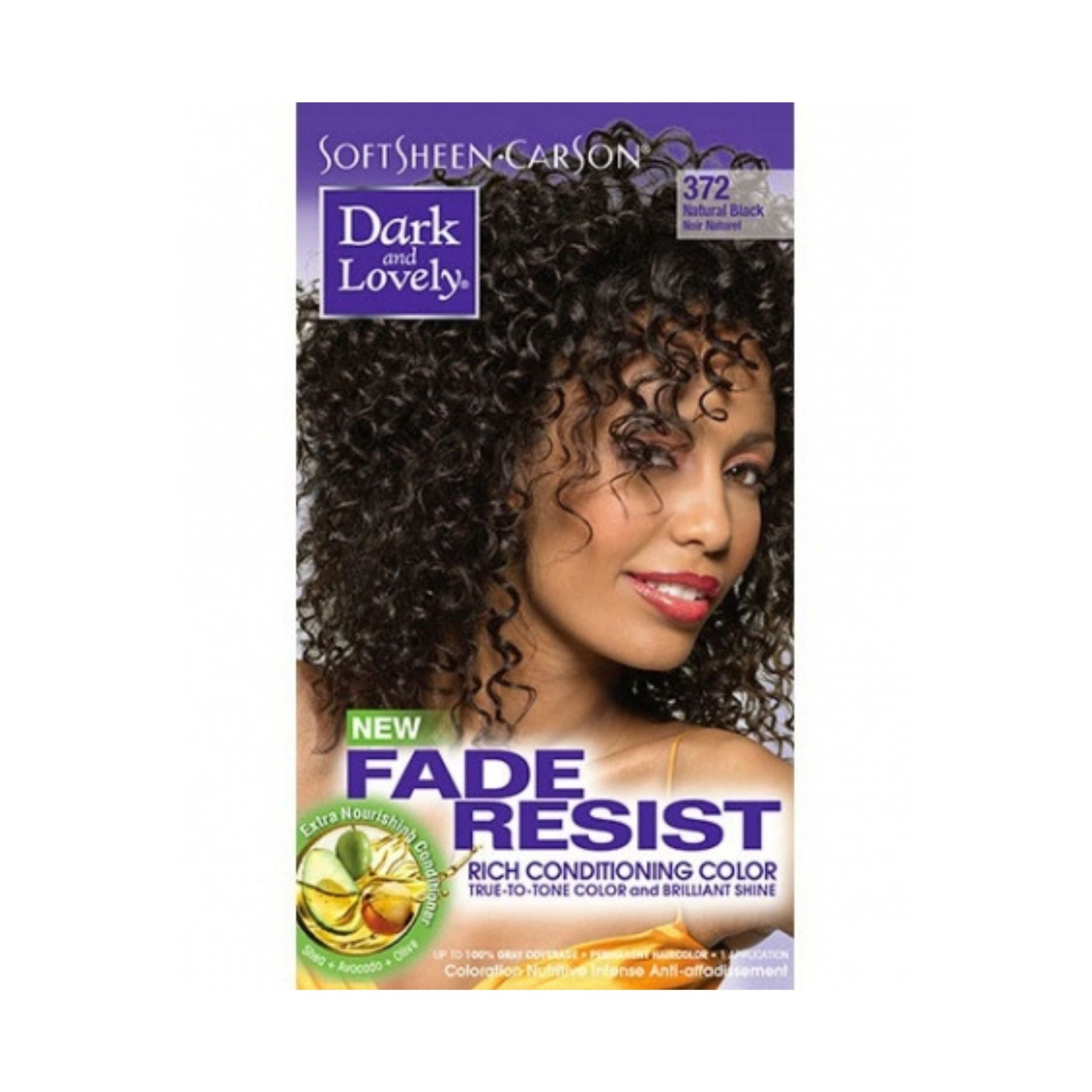 Diaytar Côte d'Ivoire Dark & Lovely Fade Resist Coloration permanente 372 Natural Black 