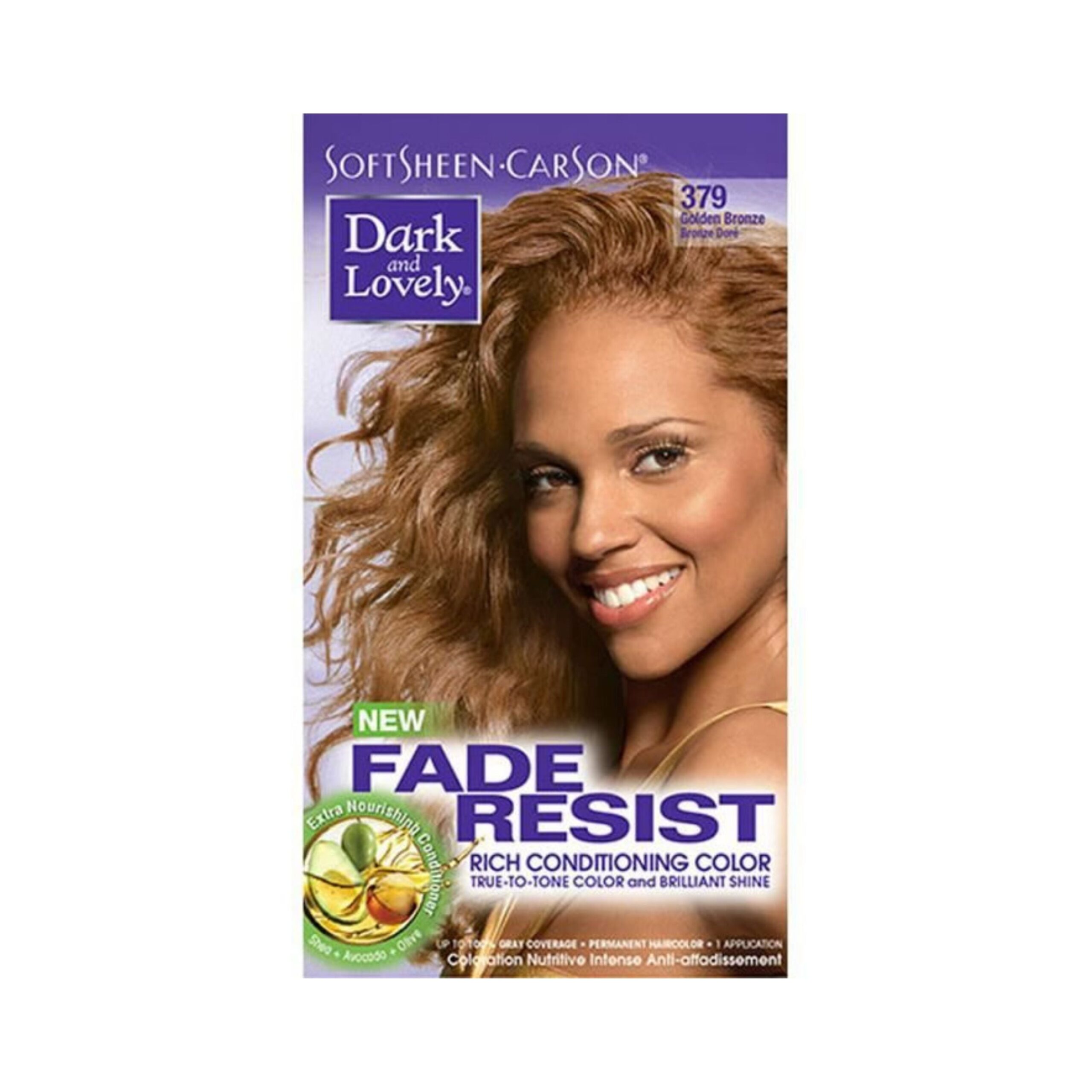 Diaytar Côte d'Ivoire Dark & Lovely Fade Resist Coloration permanente 379 Golden Bronze 
