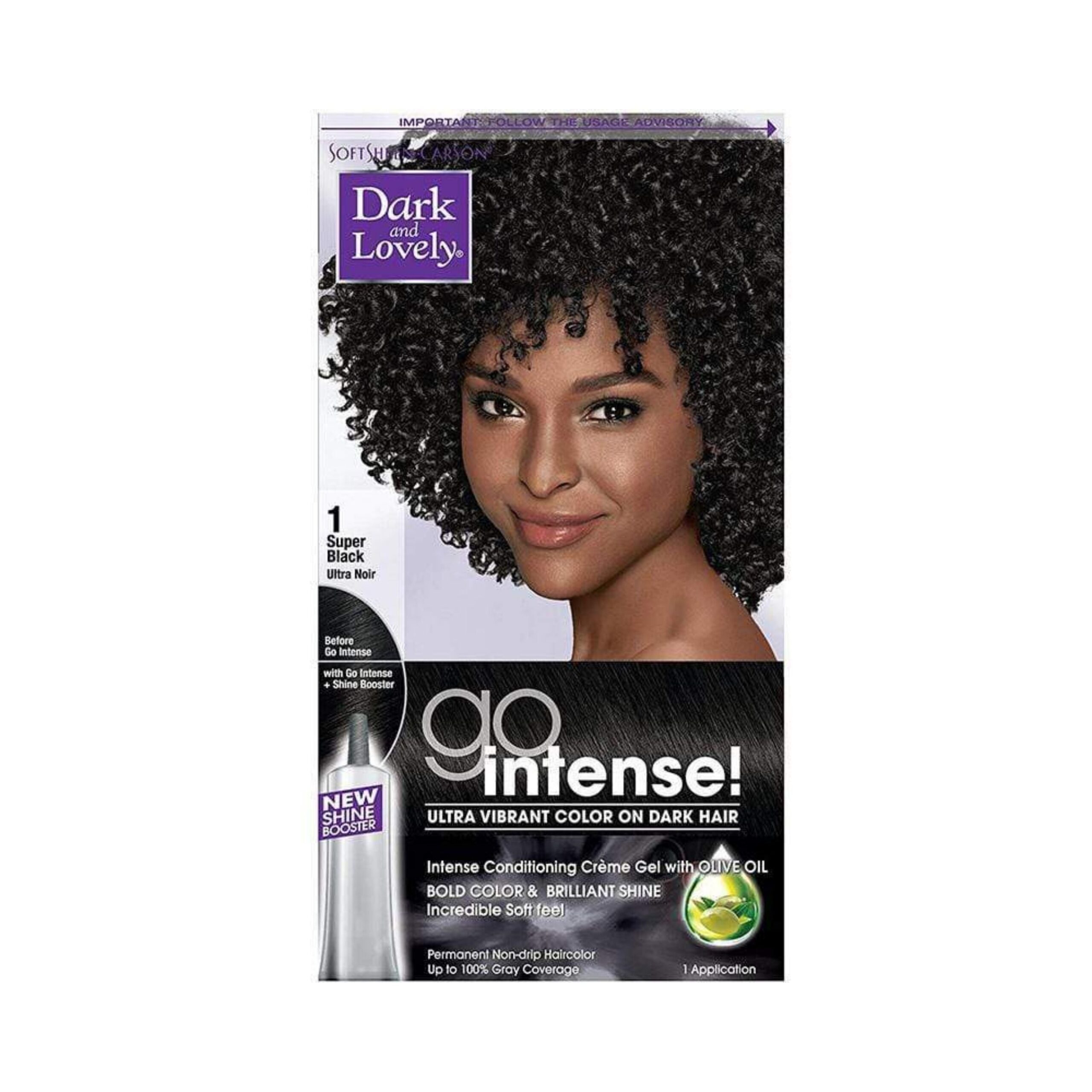 Diaytar Côte d'Ivoire Dark & Lovely Go Intense Coloration permanente 1 Super Black 