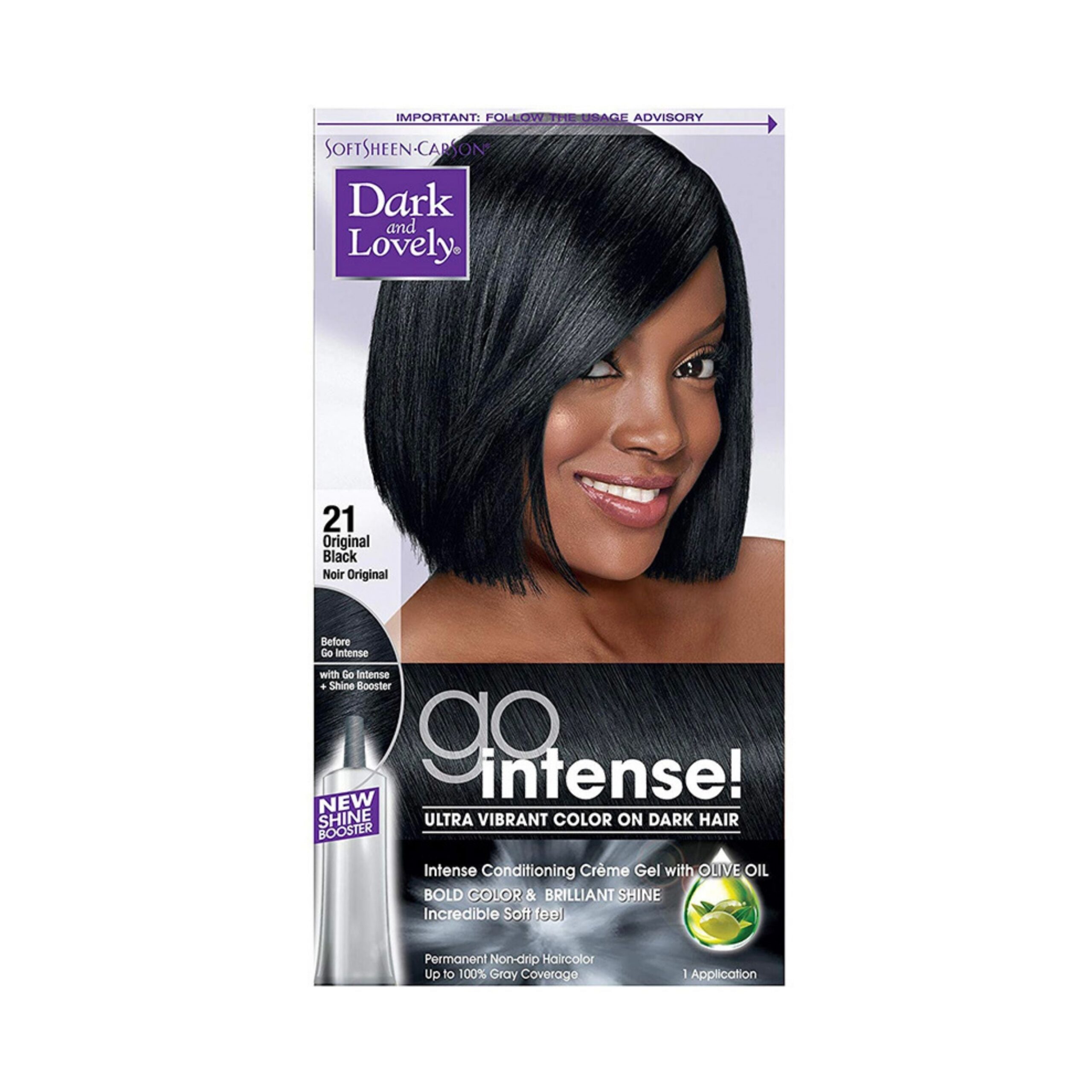 Diaytar Côte d'Ivoire Dark & Lovely Go Intense Coloration permanente 21 Original Black 