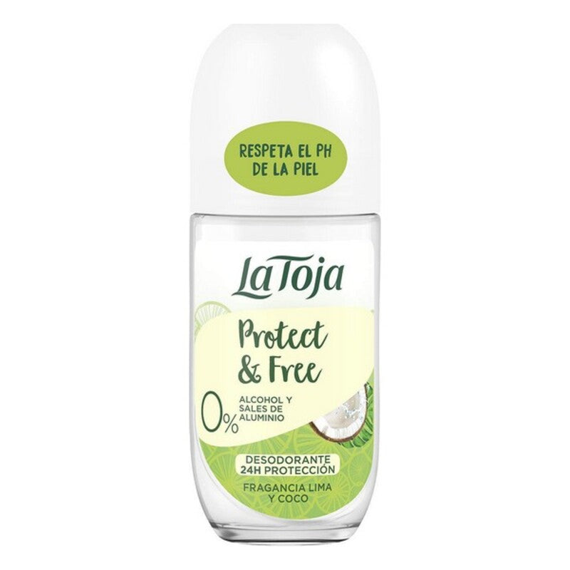 Diaytar Côte d'Ivoire Déodorant Roll-On Protect & Free La Toja Coconut Lime (50 ml) 