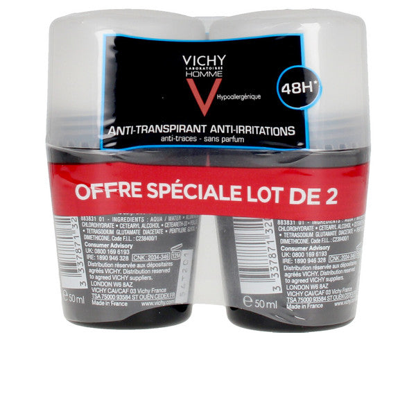 Diaytar Côte d'Ivoire Déodorant Roll-On Vichy 00657 (50 ml x 2) Anti-transpirant 