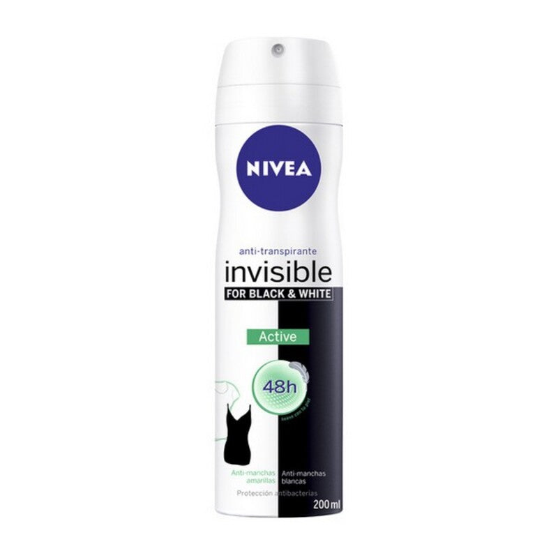 Diaytar Côte d'Ivoire Déodorant Spray Black & White Invisible Active Nivea (200 ml) 