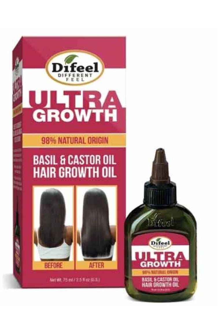 Diaytar Côte d'Ivoire Difeel Ultra Croissance Huile de Basilic et de Ricin Huile de Croissance des Cheveux - 2,5 oz HEALTH & BEAUTY