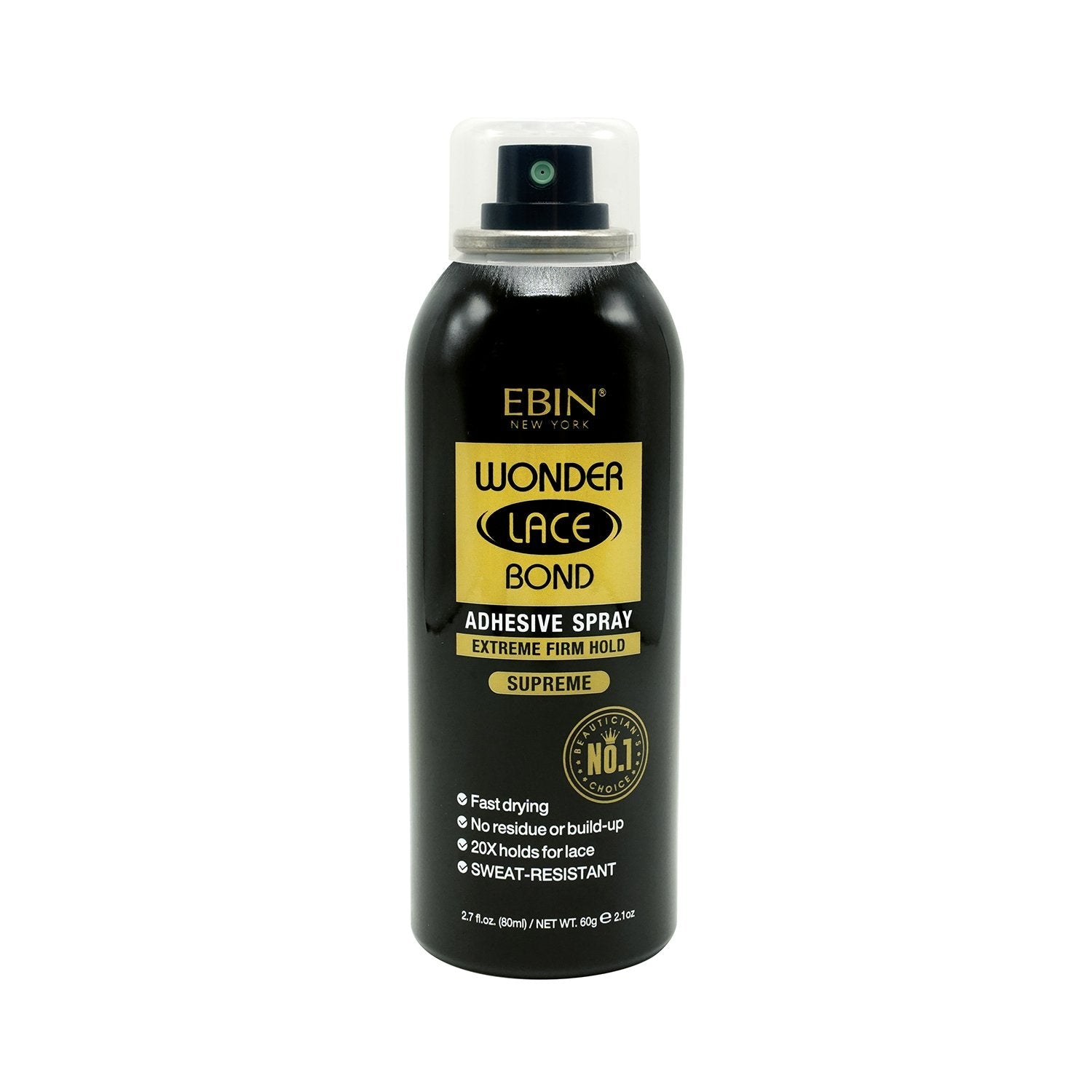Diaytar Côte d'Ivoire Ebin New York Wonder Lace Bond Adhésif Spray Extreme Firm Hold Supreme 2.7 OZ Hair Care