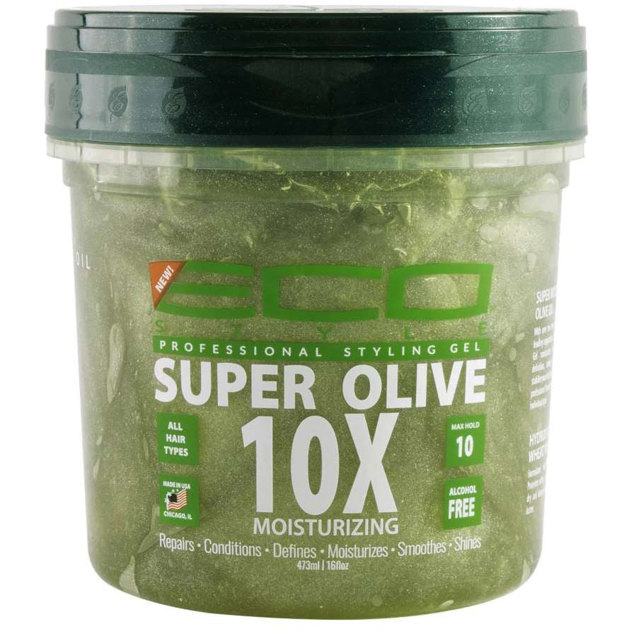Diaytar Côte d'Ivoire Eco Styler Super Olive Oil 10X Gel coiffant professionnel hydratant 16 OZ Hair Care