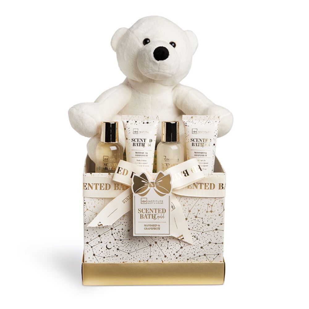 Ensemble de bain idc institute scented bath gold teddy 5 pieces_2671. Plongez dans le Monde de DIAYTAR COTE D'IVOIRE - Où Chaque Article Raconte une Histoire. Explorez notre vaste assortiment et choisissez des produits qui vous parlent et reflètent votre style unique.