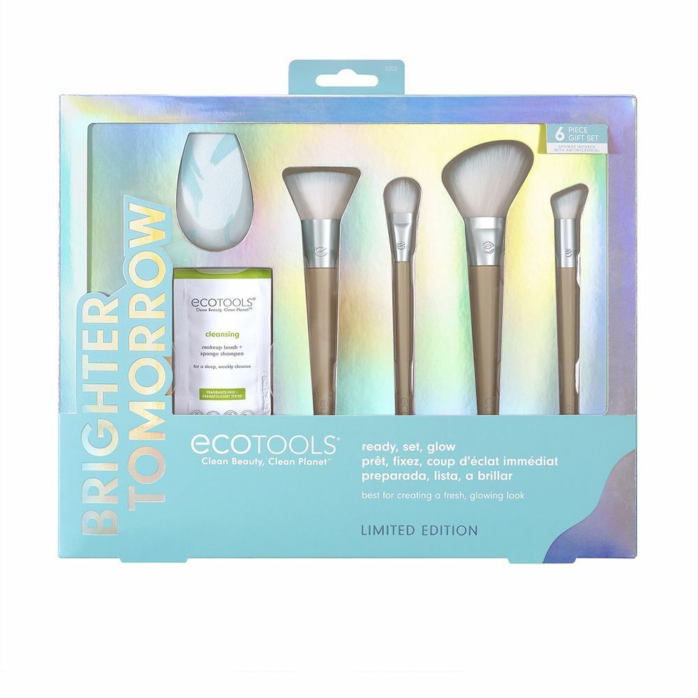 Diaytar Côte d'Ivoire Ensemble de pinceaux de maquillage Ecotools Brighter Tomorrow Ready, Set, Glow (5 pcs) 