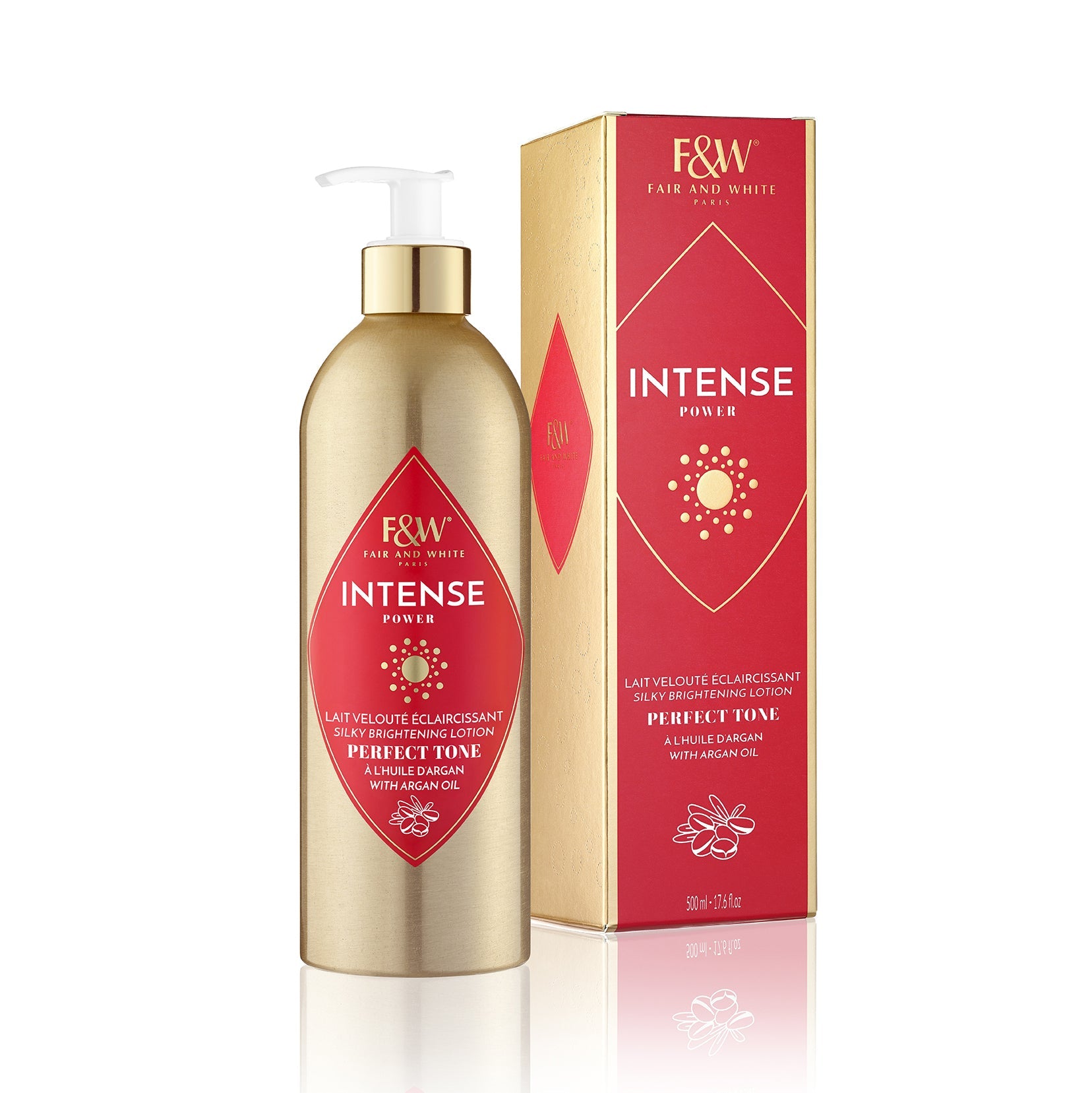 Diaytar Côte d'Ivoire Fair & White Intense Power Lait velouté éclaircissant à l’Huile d’Argan 500ml 