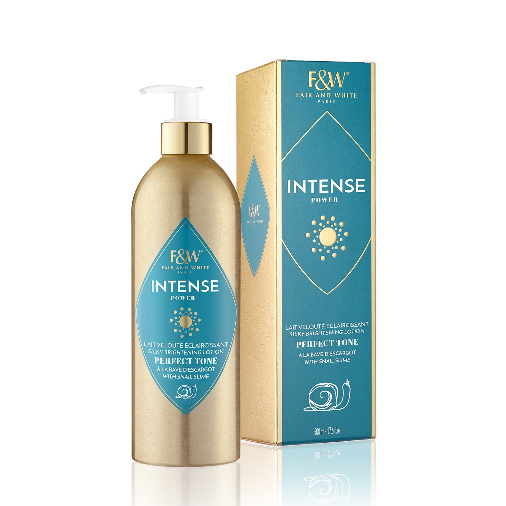 Diaytar Côte d'Ivoire Fair & White Intense Power Lait velouté éclaircissant à la Bave  d’Escargot 500 ml 