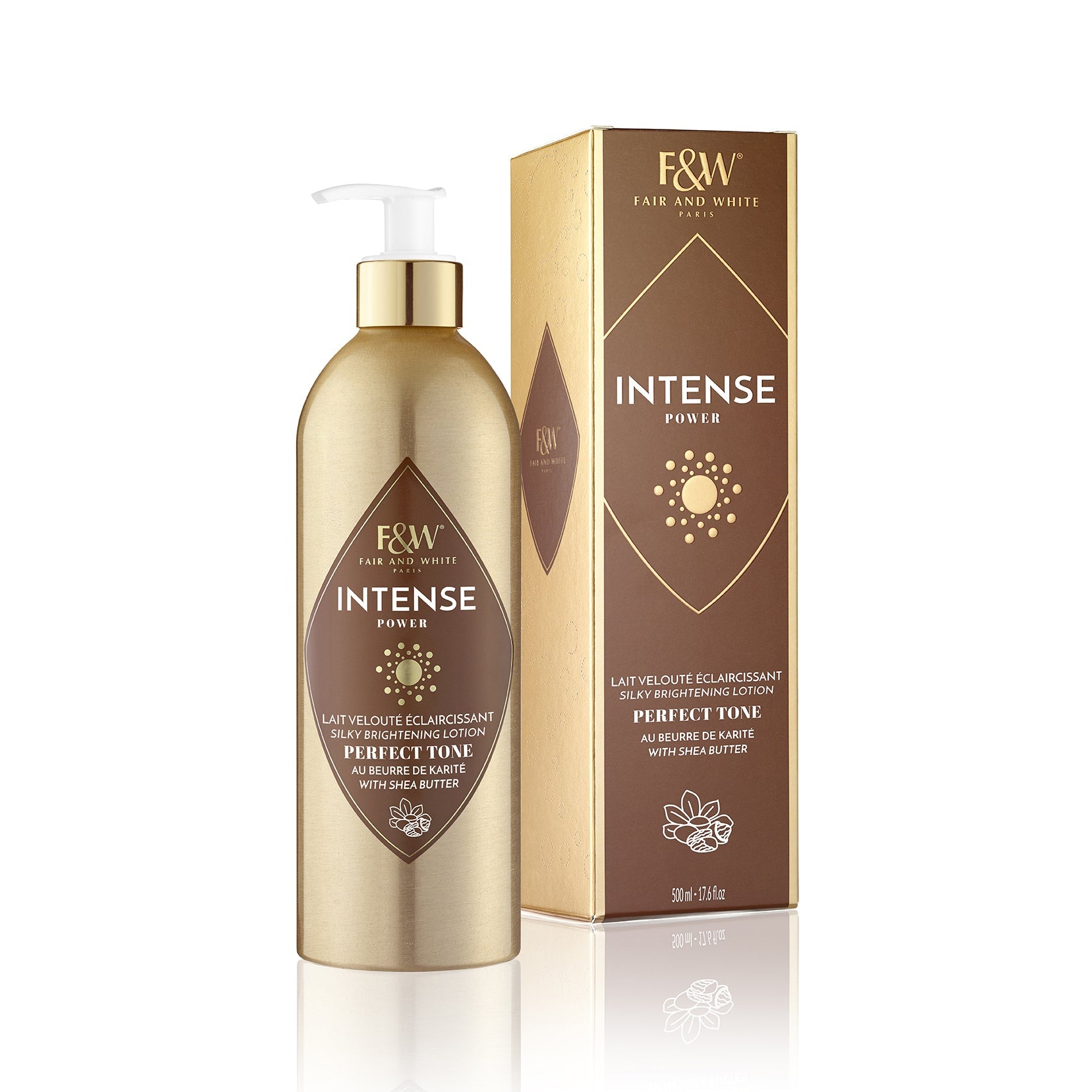 Diaytar Côte d'Ivoire Fair & White Intense Power Lait velouté éclaircissant au Beurre de Karité 500 ml 