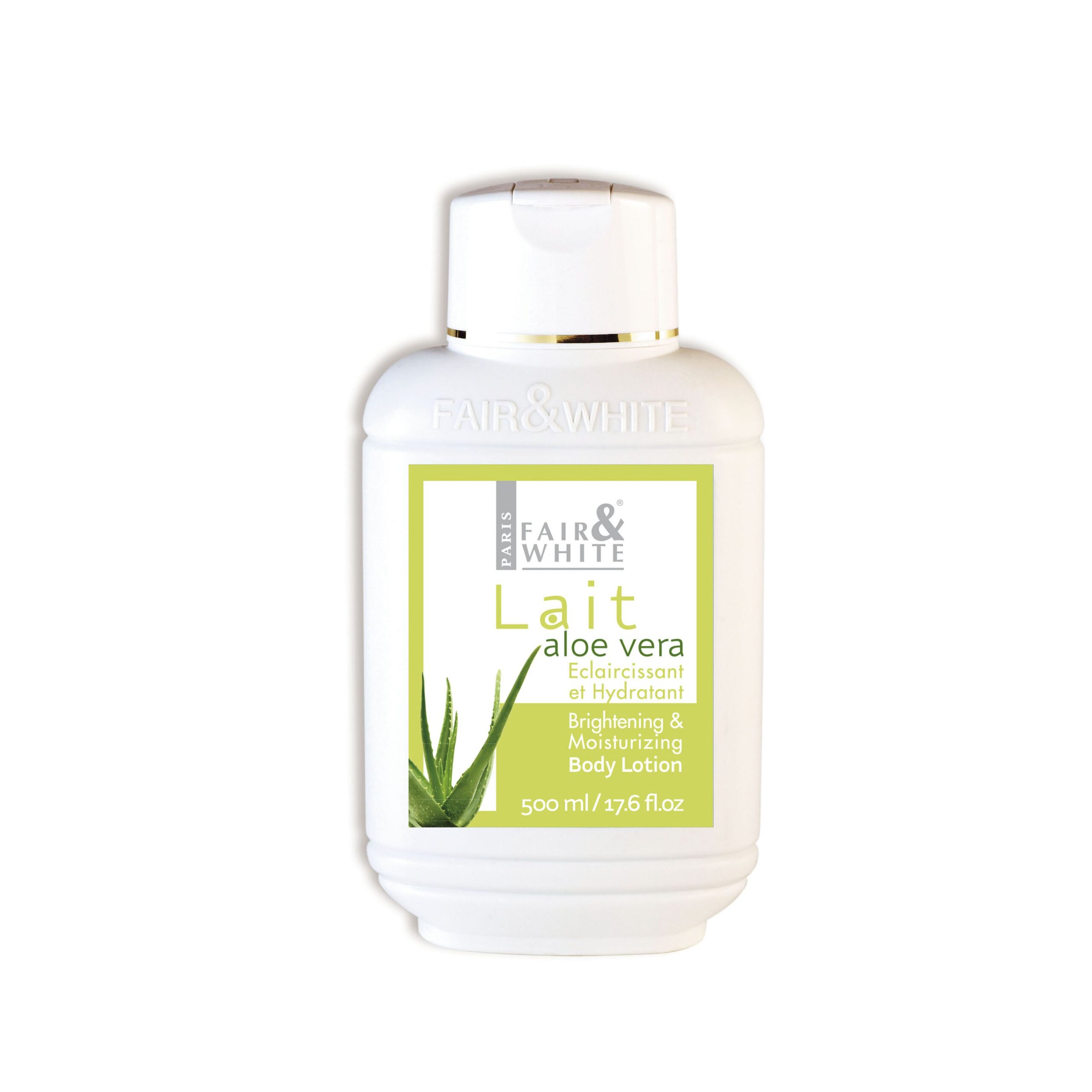 Diaytar Côte d'Ivoire Fair & White Original Aloe Vera Lait Éclaircissant et hydratant 485 ml 