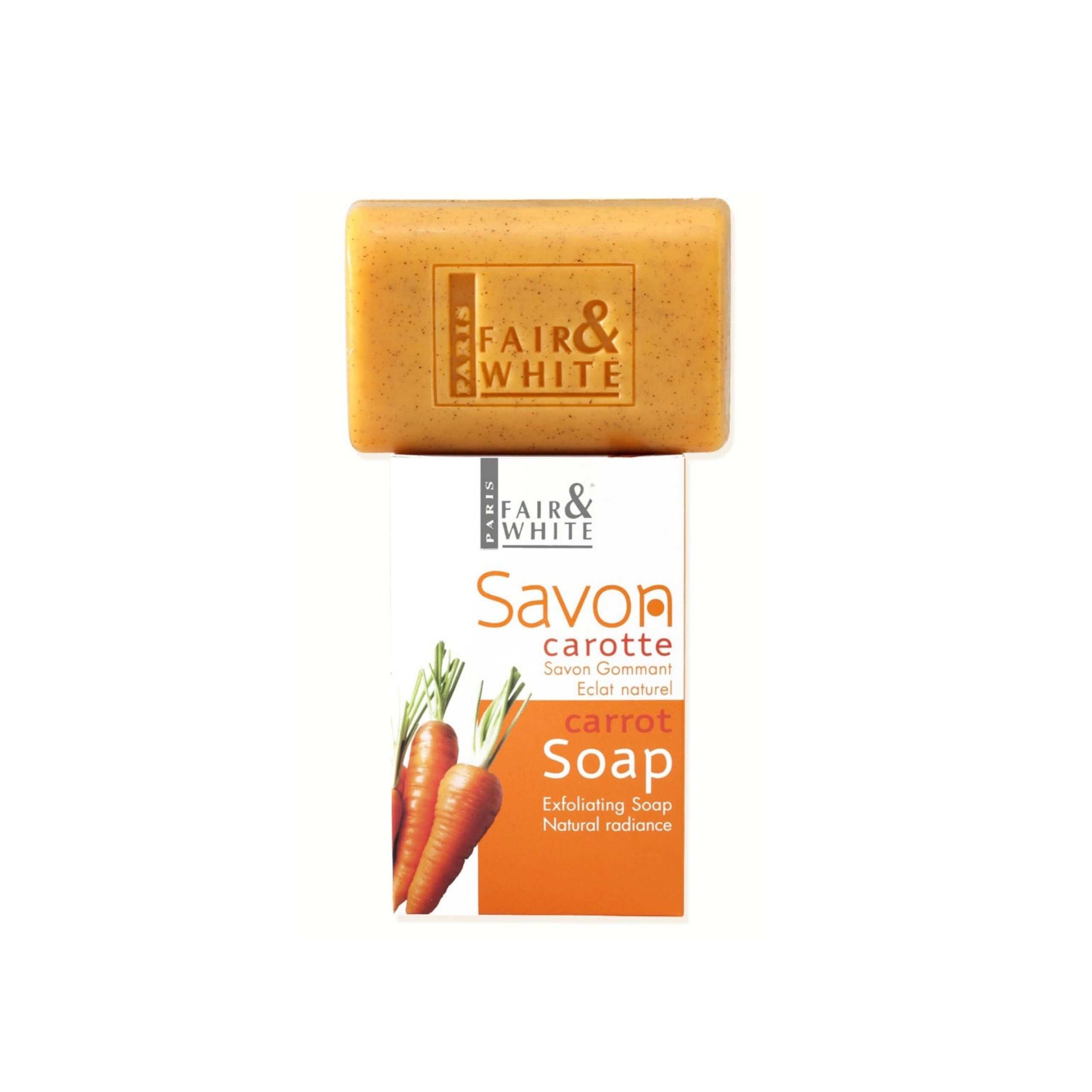 Diaytar Côte d'Ivoire Fair & White Original Carotte Savon Gommant Eclat Naturel 200g 