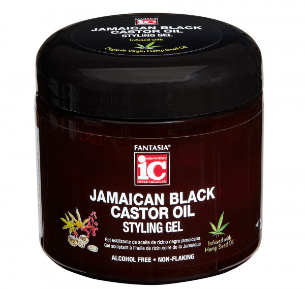 Diaytar Côte d'Ivoire Fantasia IC HUILE DE RICIN NOIRE JAMAÏCAINE ‣ Gel coiffant 16 oz 