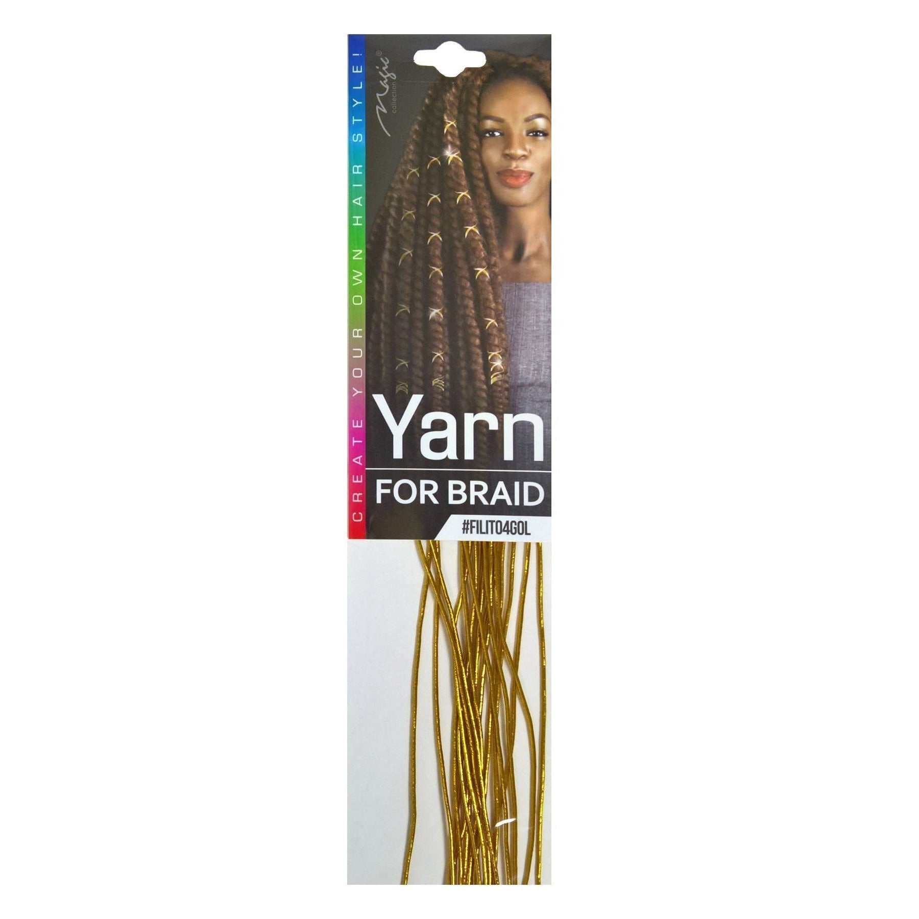 Diaytar Côte d'Ivoire Fil de collection magique pour tresse, or #FILITO5GOL Beauty