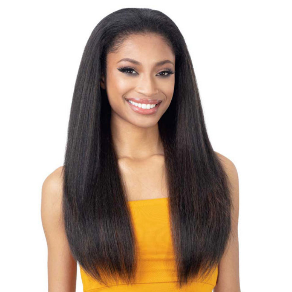Diaytar Côte d'Ivoire FreeTress Equal FullCap Drawstring Half Wig - Natural Pressed Yaky Half Wigs