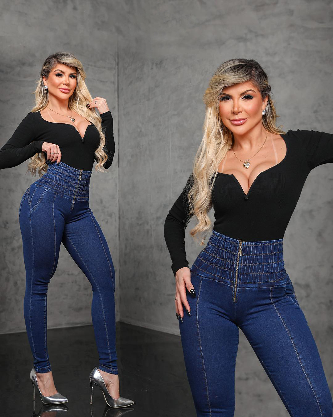  Jean amincissant sexy pour femme avec contrôle du ventre