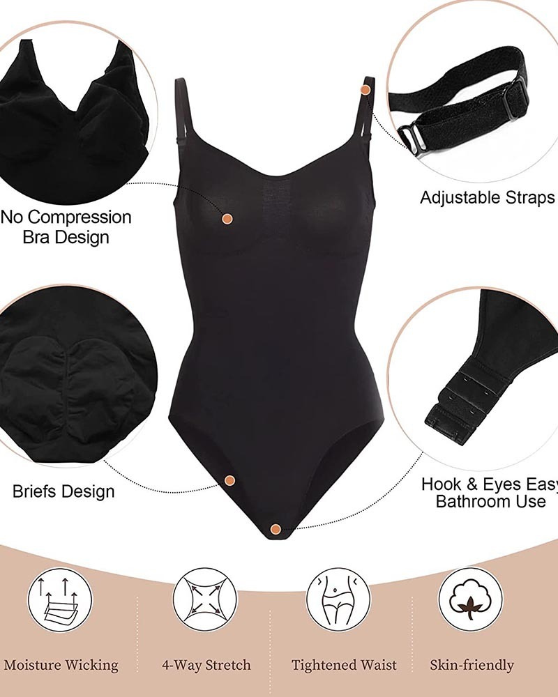 Combinaison moulante sans couture Triangle String Hip Lift