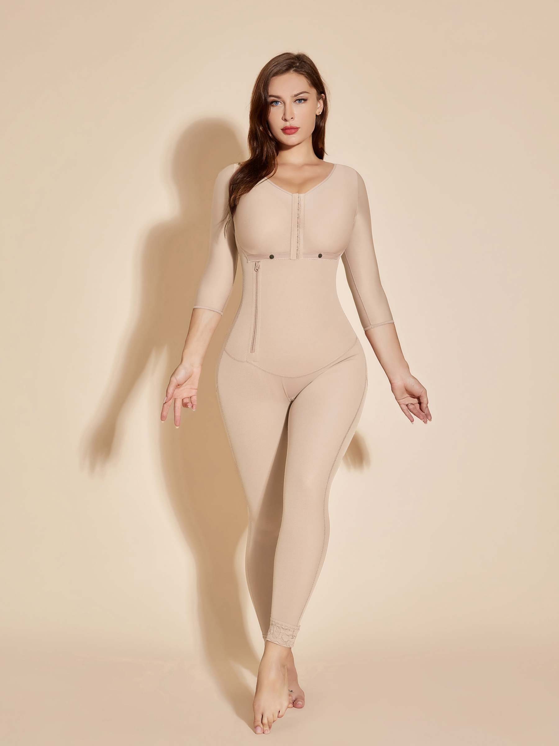 Full Control Women Shapewear Chest-Packed Body Shaper - Tan – Image 3