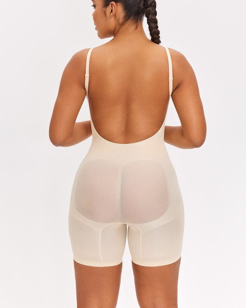 Grande taille lissant sans couture dos ouvert Shaper