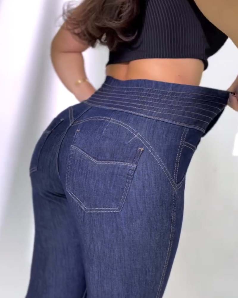 Jean skinny taille haute qui rehausse les hanches – Image 2