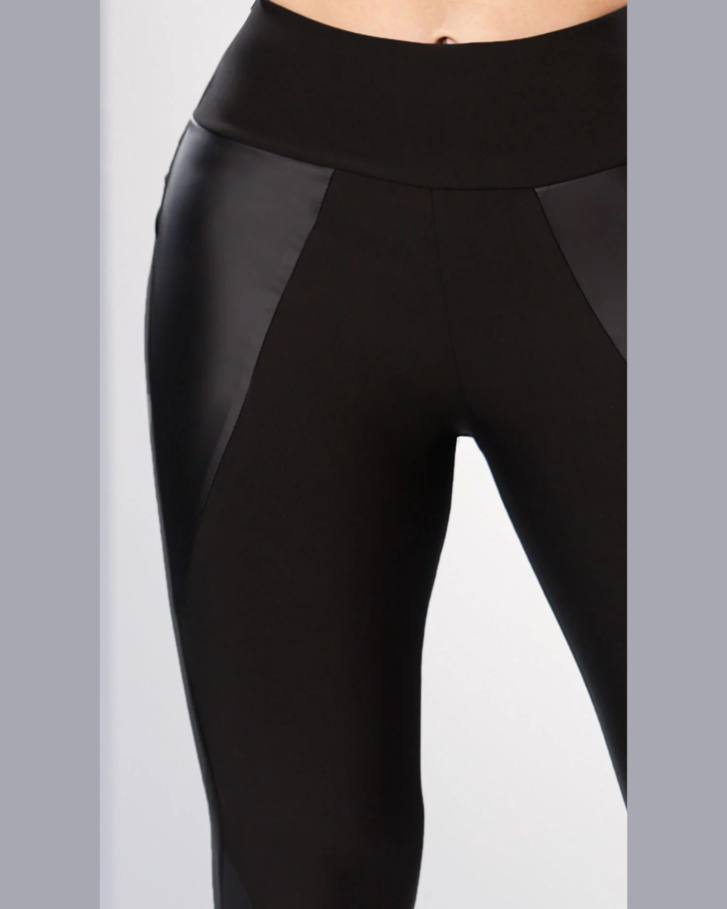 Legging noir skinny à fermeture éclair latérale