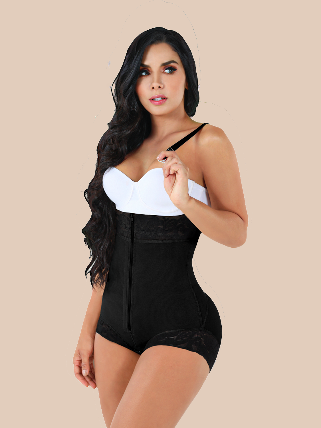 Panty Body Shaper sans bretelles avec fermeture éclair